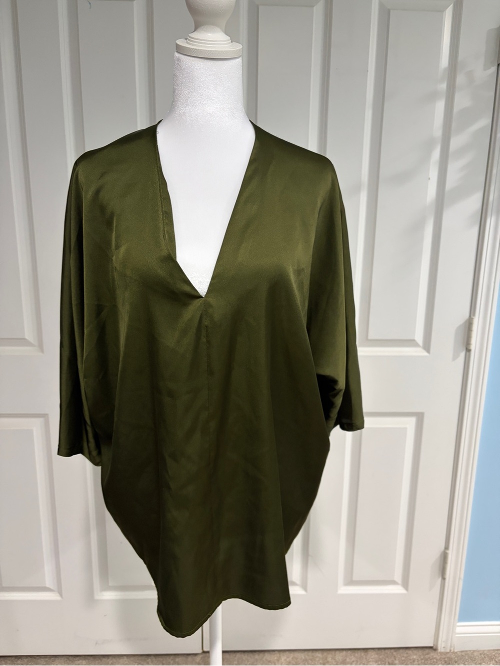 Banana Republic Olive Green V-Neck Tunic